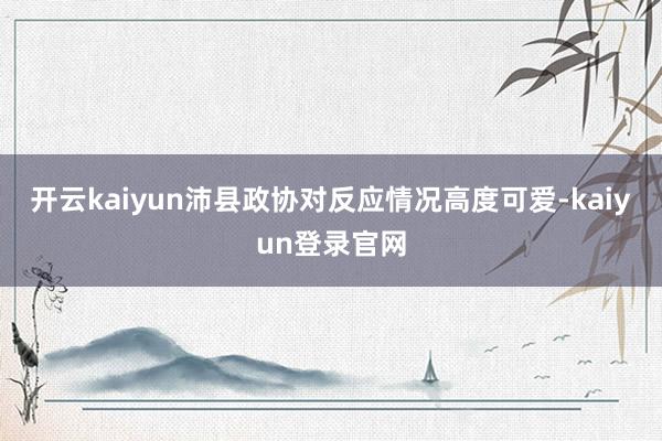 开云kaiyun沛县政协对反应情况高度可爱-kaiyun登录官网