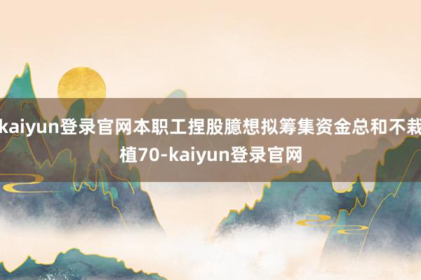 kaiyun登录官网本职工捏股臆想拟筹集资金总和不栽植70-kaiyun登录官网